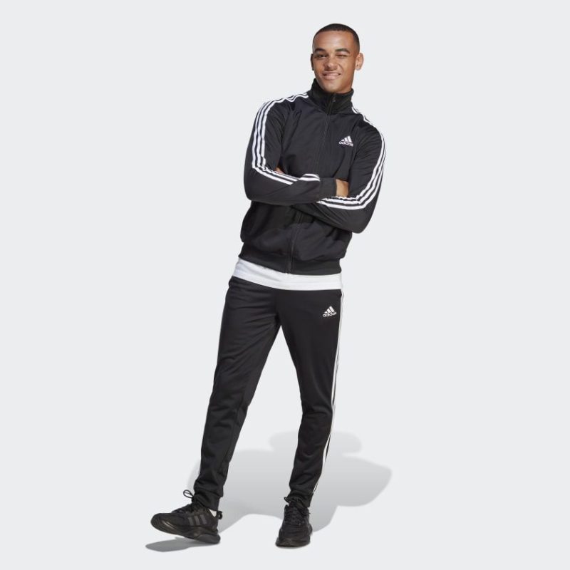 Basic 3 Stripes Tricot Track Suit Black IC6747 21 model