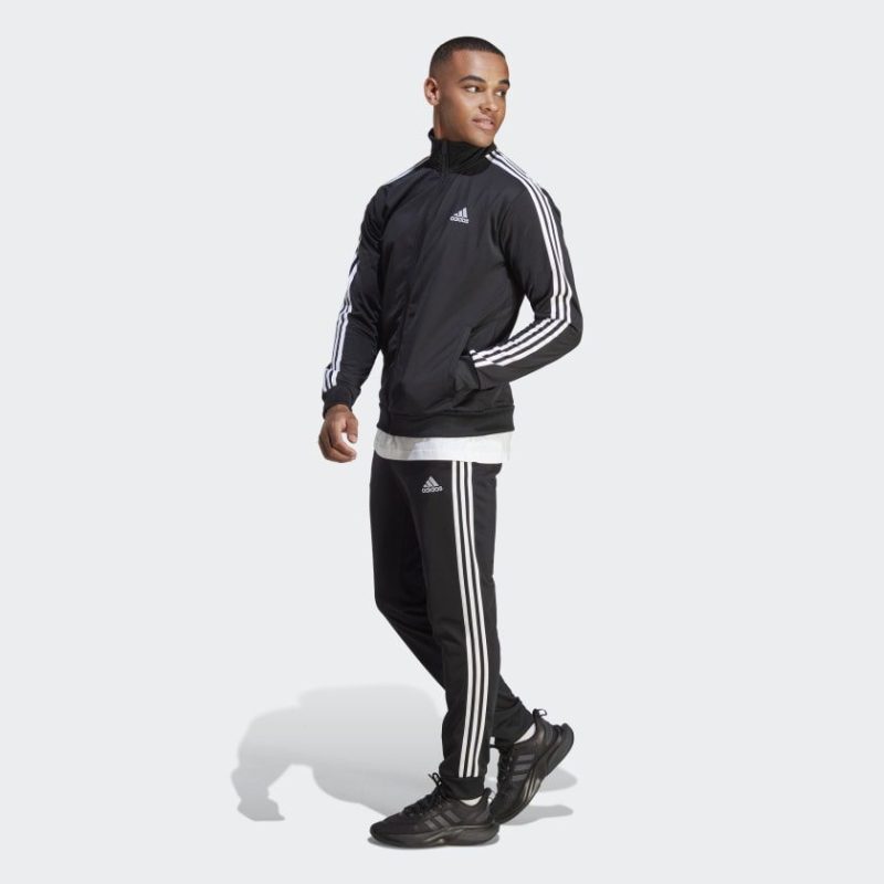 Basic 3 Stripes Tricot Track Suit Black IC6747 22 model