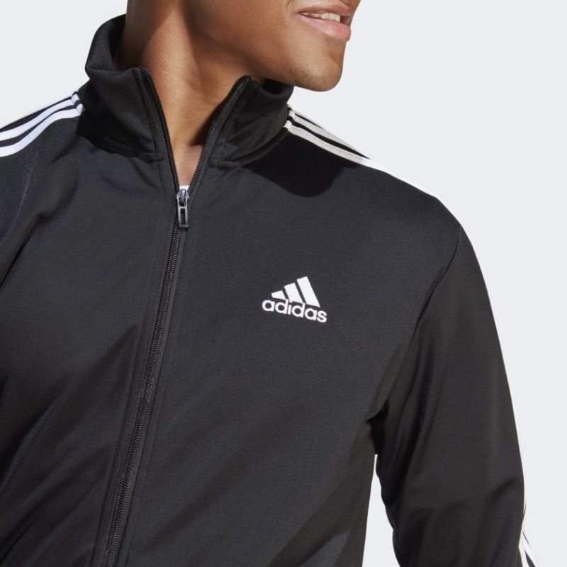 Basic 3 Stripes Tricot Track Suit Black IC6747 41 detail