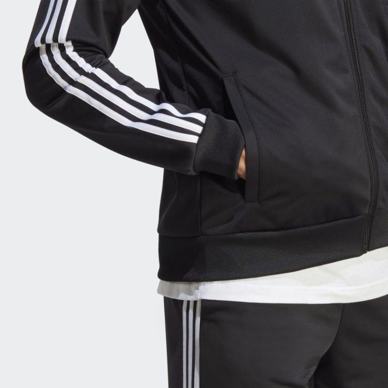 Basic 3 Stripes Tricot Track Suit Black IC6747 42 detail