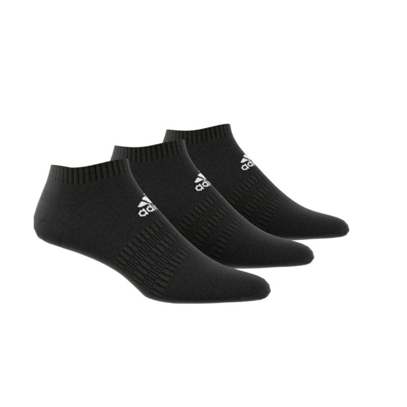 adidas cushioned low cut black socks 3 pairs 322669