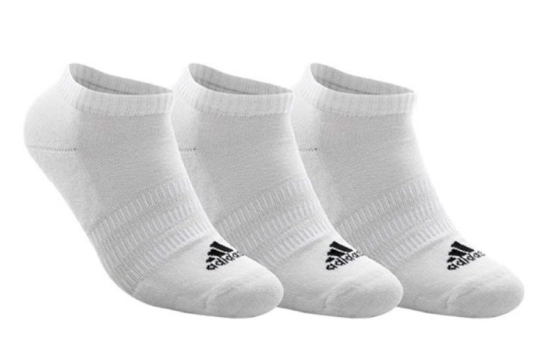 adidas cushioned low cut socks white 3 pairs 438037