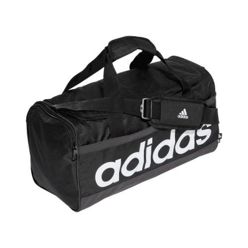 adidas essentials black duffel bag small 978777