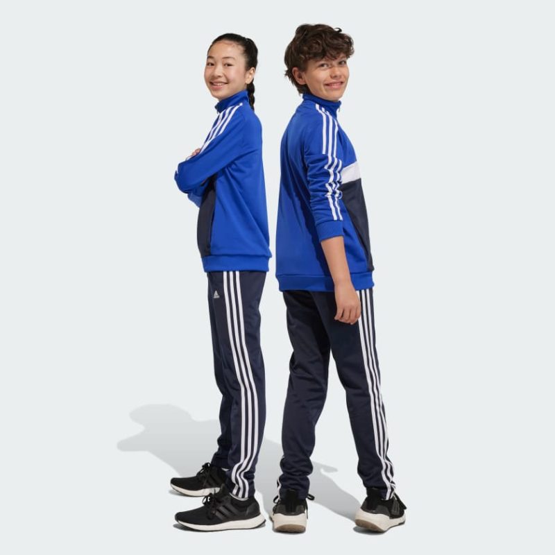 adidas infants 3 stripes tiberio tracksuit lucid bluenavywhite 184931