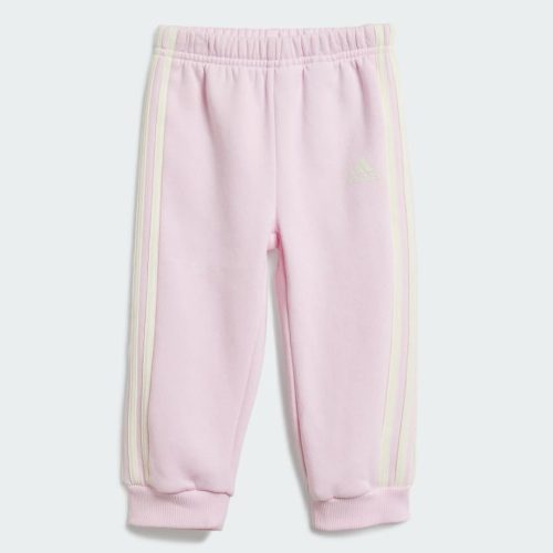 adidas infants essentials full zip hooded jogger set pink 557518