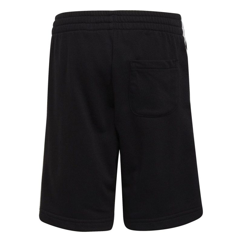 adidas junior essentials 3 stripes black shorts 647083