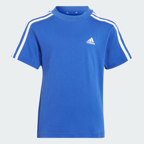 adidas junior essentials 3 stripes blue set 948385