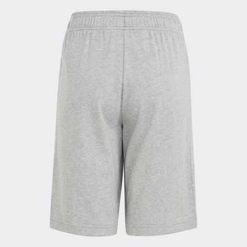 adidas junior essentials big logo cotton grey shorts 925984