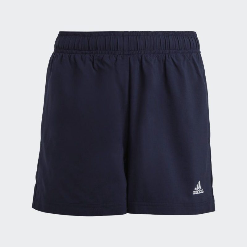 adidas junior essentials small logo chelsea navy shorts 329722