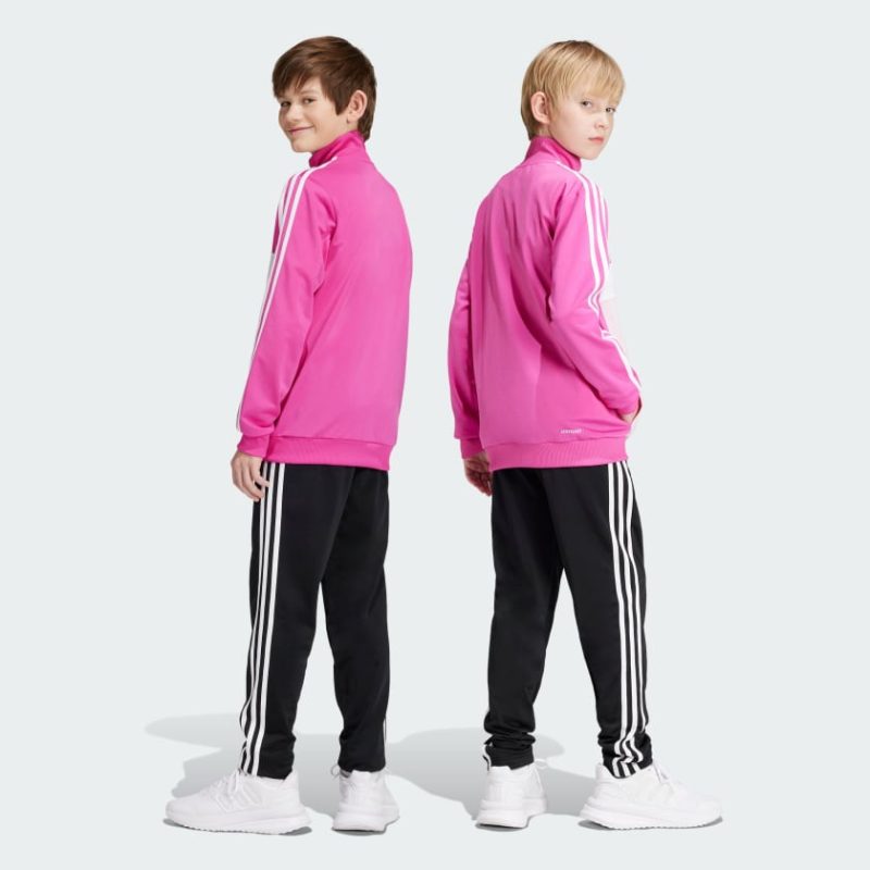 adidas juniors essentials tiberio tracksuit pink 630617