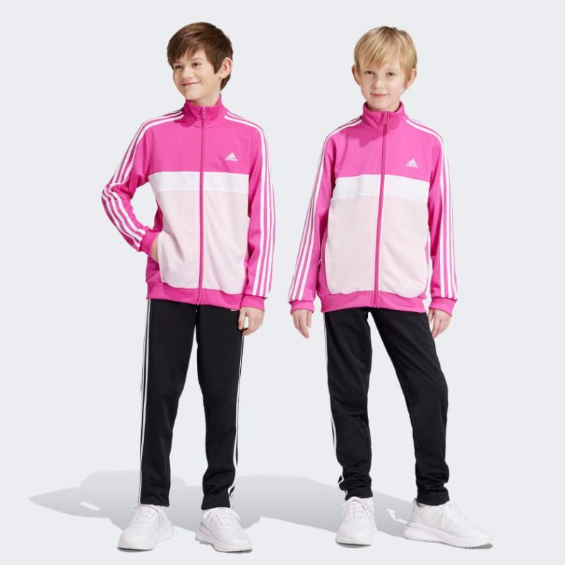 adidas juniors essentials tiberio tracksuit pink 923916