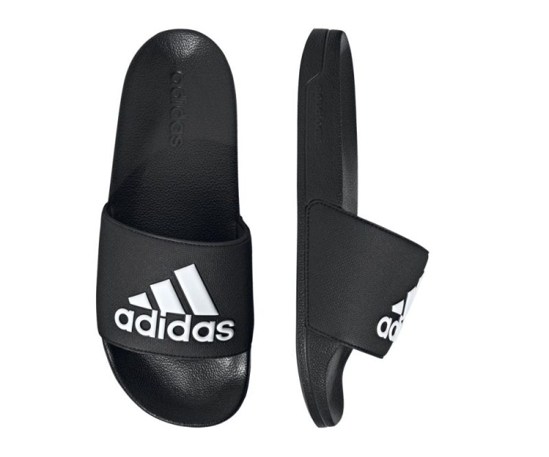 adidas mens adilette blackwhite shower slides 380505