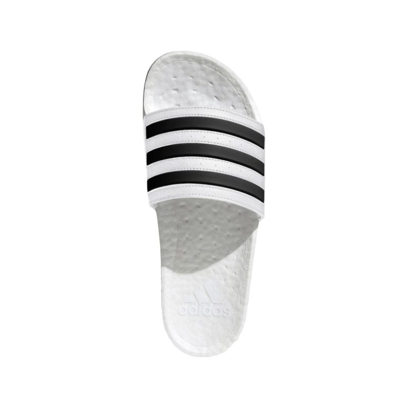 adidas mens adilette boost white slides 842586