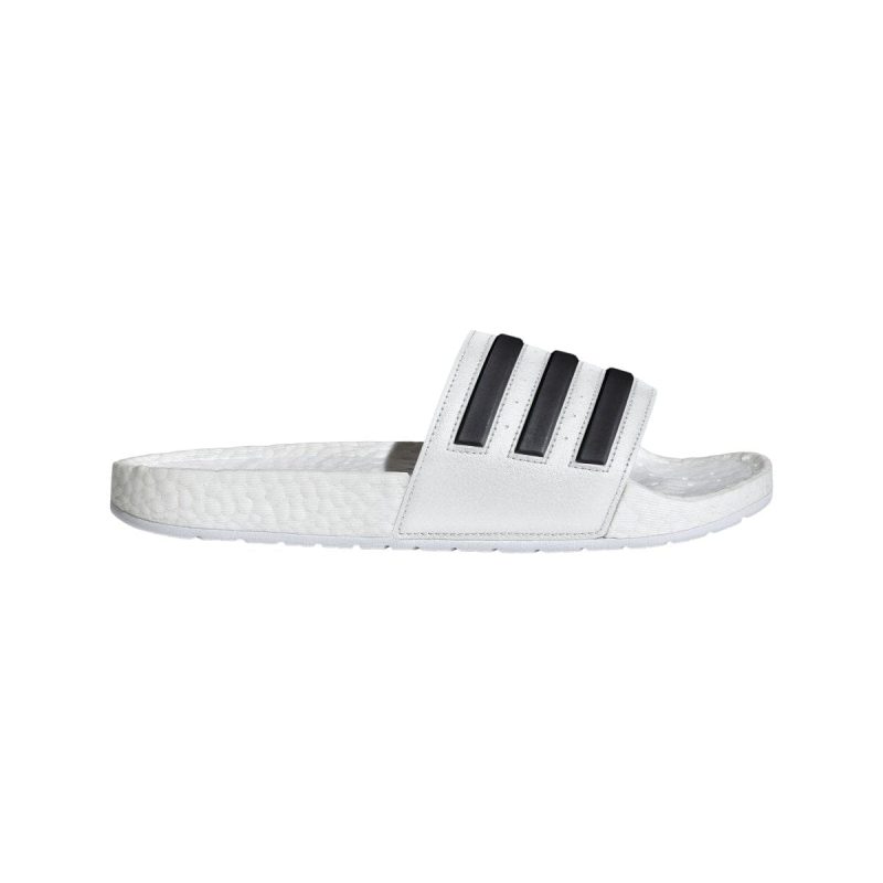 adidas mens adilette boost white slides 981699