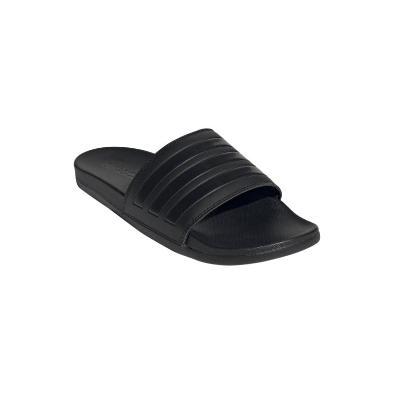 adidas mens adilette comfort triple black slides 487197