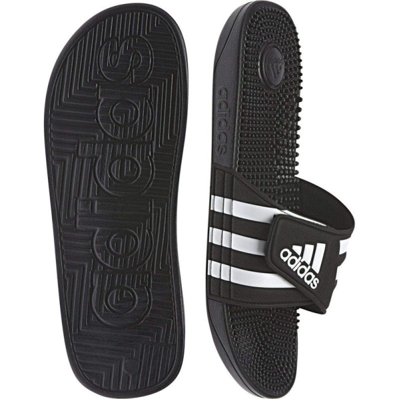 adidas mens adissage black slides 121975