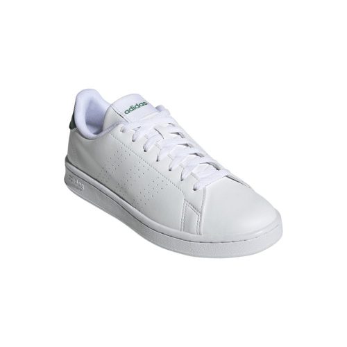 adidas mens advantage whitegreen shoe 936358