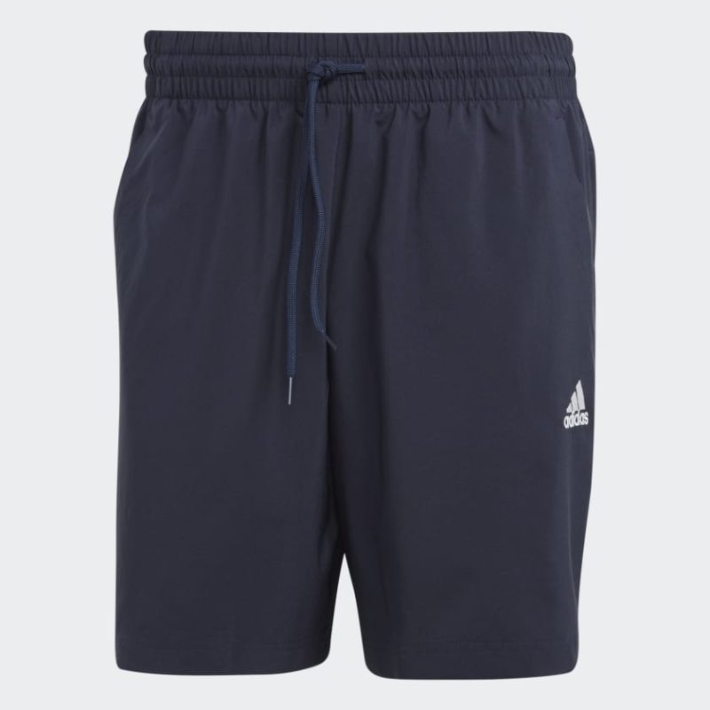 adidas mens aeroready essentials chelsea small logo navy shorts 435493