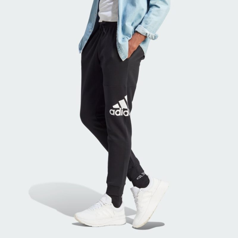 adidas mens bl flc black trackpants 580140