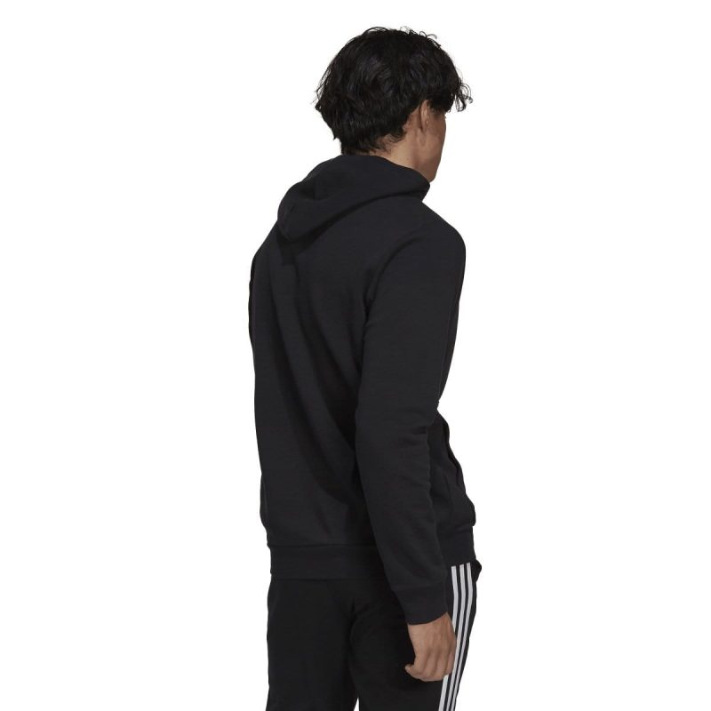 adidas mens essentials fleece black hoodie 116224