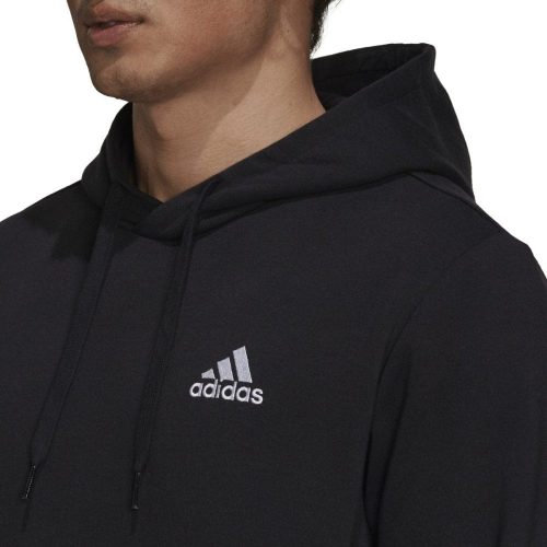 adidas mens essentials fleece black hoodie 954135