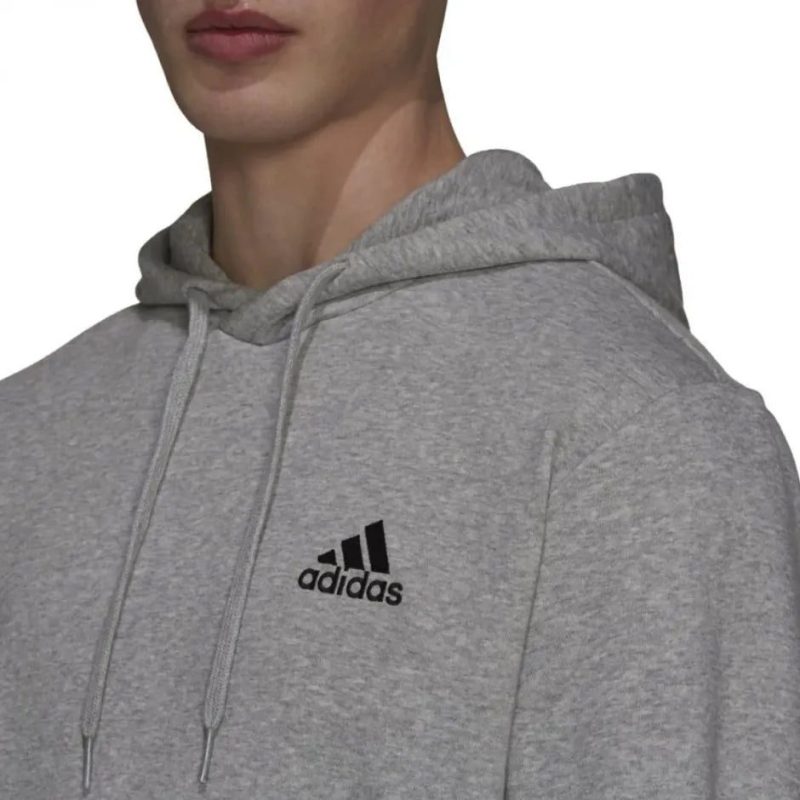 adidas mens feelcozy grey hoodie 592238