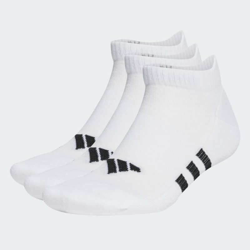 adidas performance cushioned low 3 pairs white socks 300593