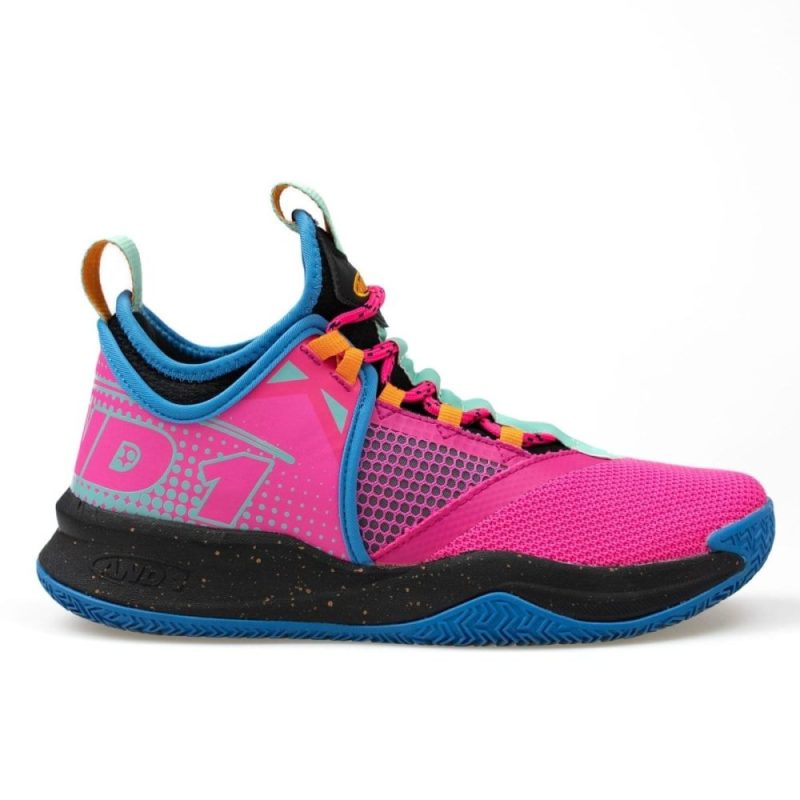 and 1 junior charge pink basketball shoes 897395