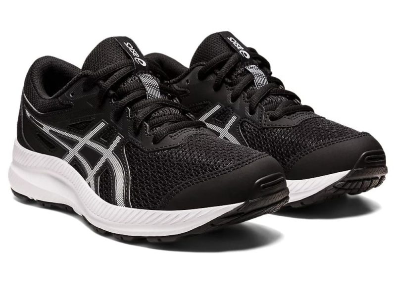 asics junior contend 8 gs blackwhite shoes 482317