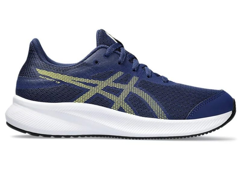 asics junior patriot 13 blueyellow shoes 948464