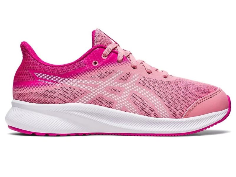 asics junior patriot 13 pink white shoes 665846