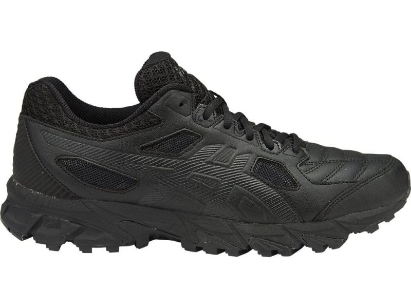 asics mens gel trigger 12 triple black running shoe 245433