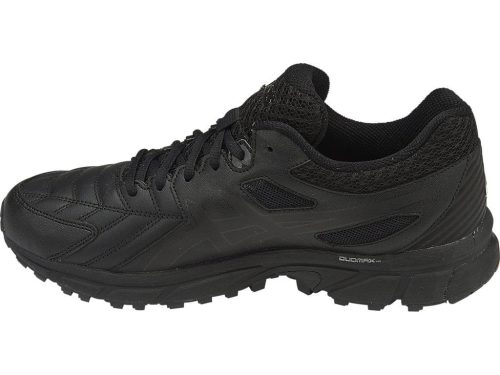 asics mens gel trigger 12 triple black running shoe 608090