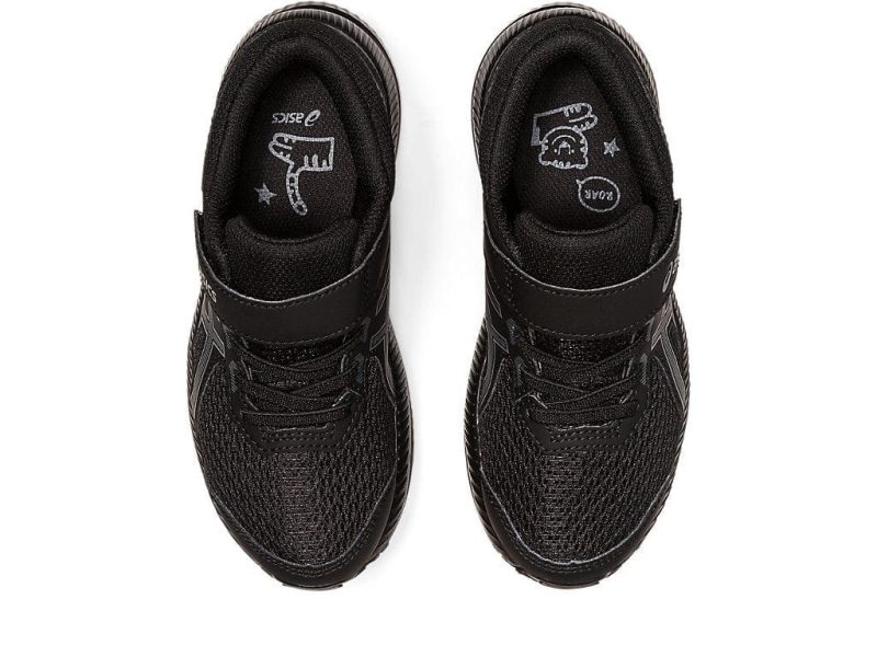 asics toddlers contend 8 triple black running shoe 602519