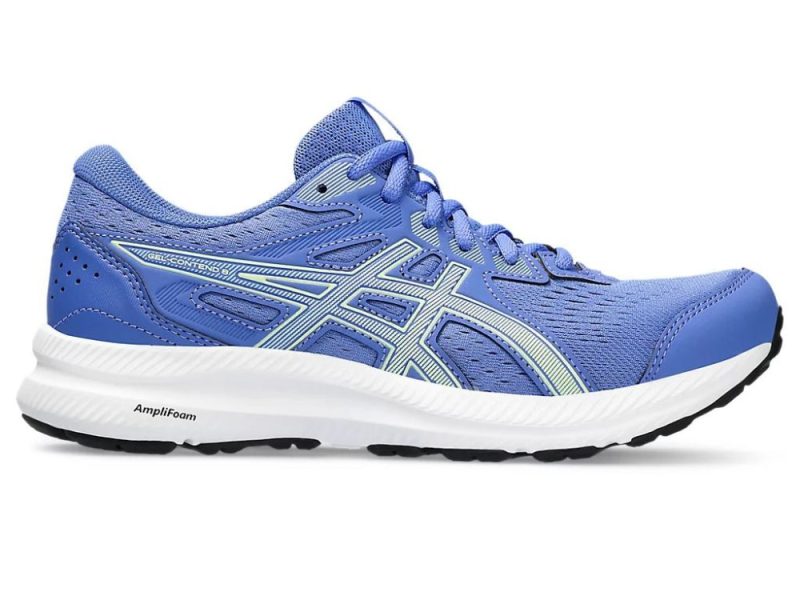 asics womens gel contend 8 blue shoes 995538