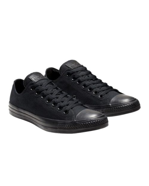 converse mens chuck taylor all star low top triple black shoe 775131