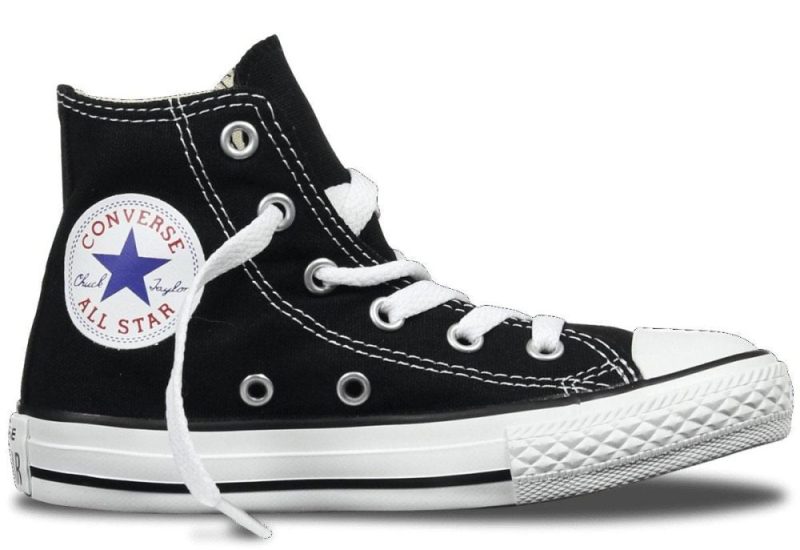 converse toddlers all star high top black shoe 494876