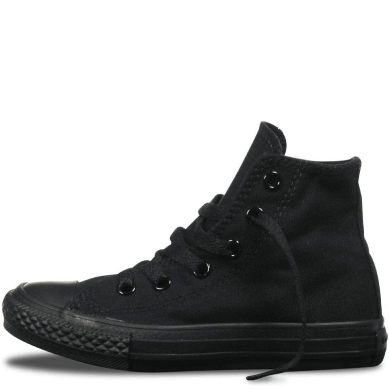 converse toddlers all star high top triple black shoe 342473