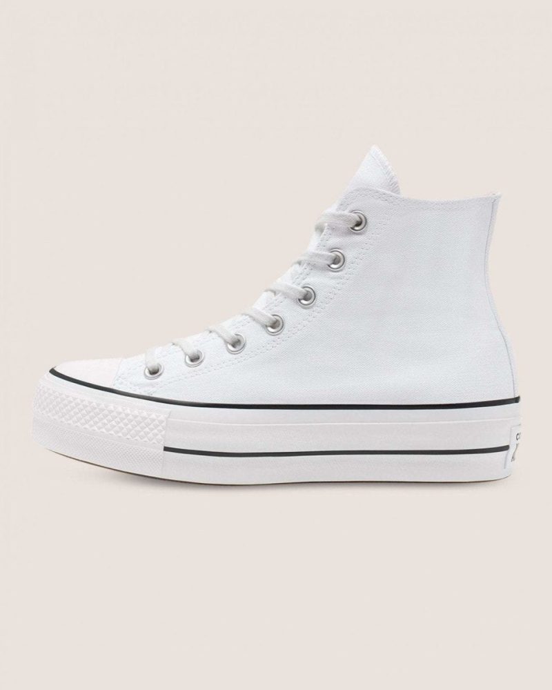 converse womens chuck taylor all star lift high top platform white shoe 280663