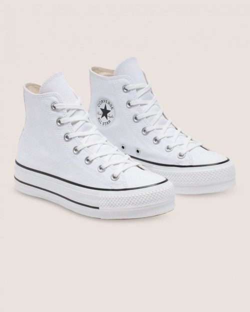 converse womens chuck taylor all star lift high top platform white shoe 617904