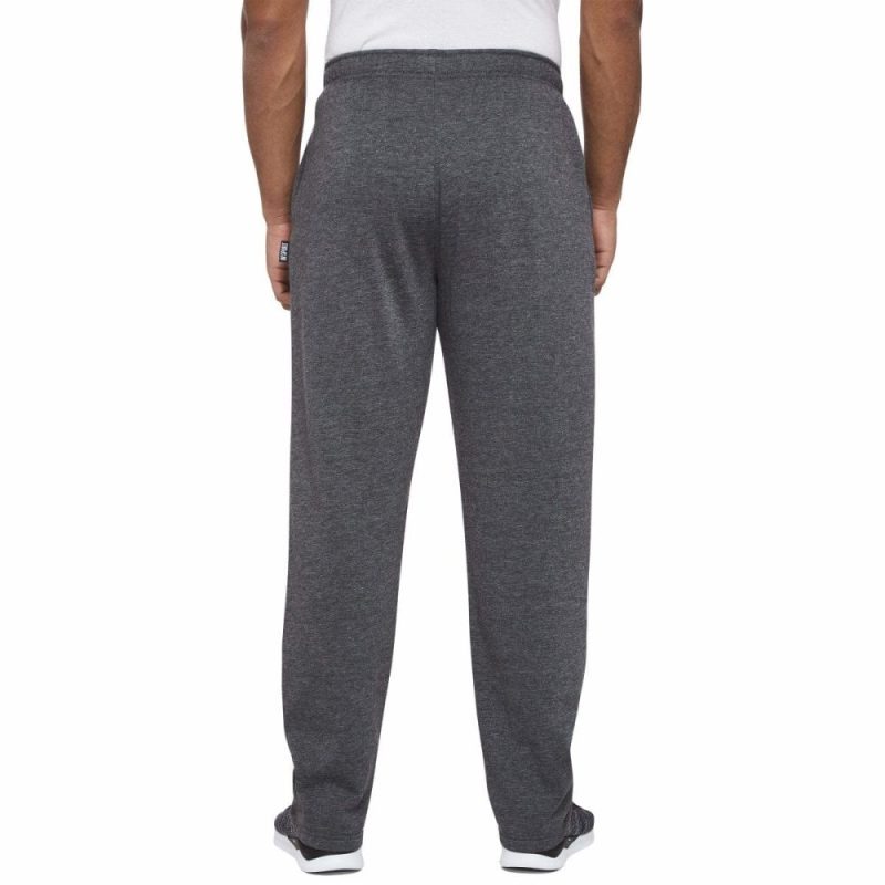 insport mens aspen charcoal trackpants open leg 250887