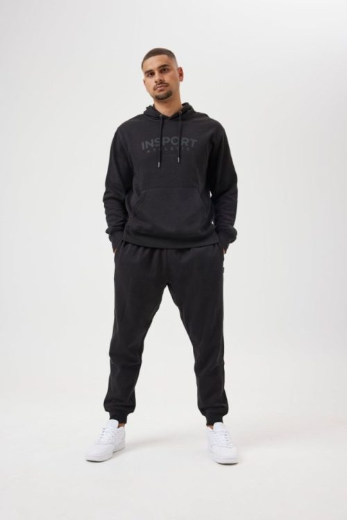 insport mens ralph black trackpants 280053