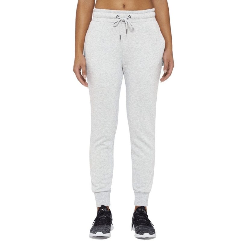 insport womens chloe slim fit white marle trackpants 574182