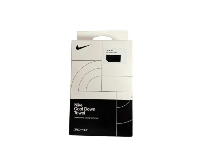 nike cooling black gym towel small 998176