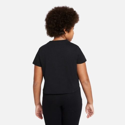 nike junior futura crop black tee 465378