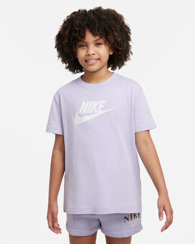 nike junior futura purple tee 959749