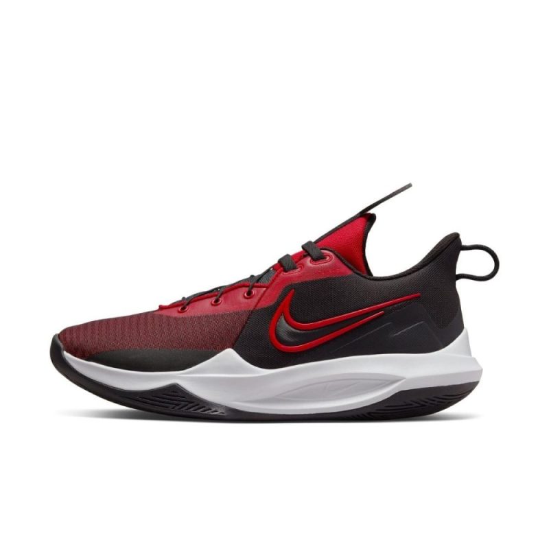 nike mens precision 6 flyease basketball blackred shoes 830594