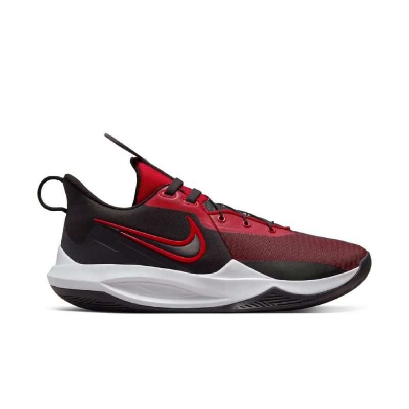 nike mens precision 6 flyease basketball blackred shoes 872766