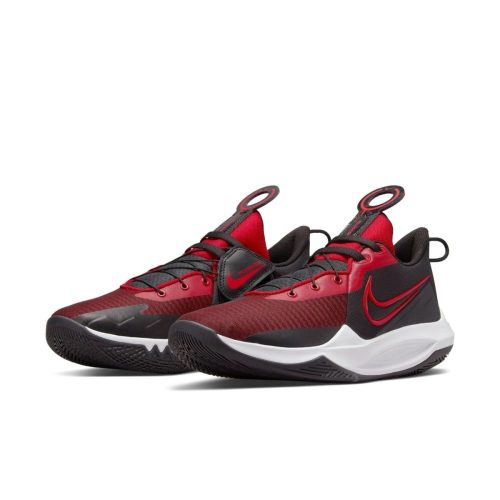 nike mens precision 6 flyease basketball blackred shoes 887792