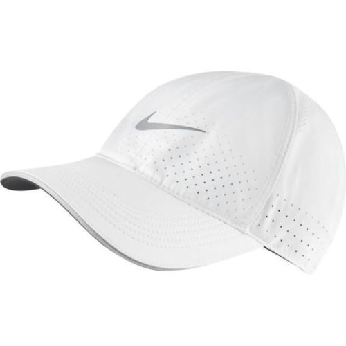 nike unisex dri fit aerobill featherlight perforated dri fit white cap 665190